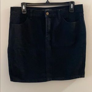 Black Denim Skirt